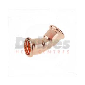 28MM M-PROFILE 45DEG ELBOW FXF